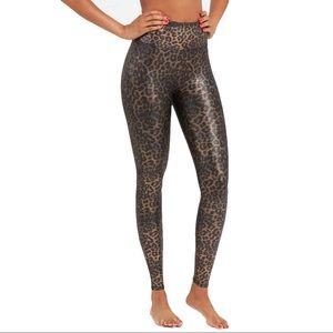 Spanx Faux Leather Leopard